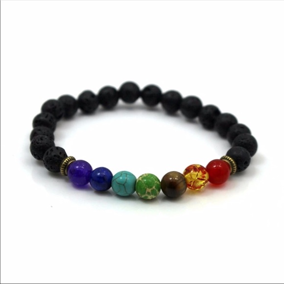 RAINY✨Colorful bead black chakra bracelet - Picture 3 of 3